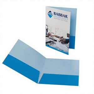 Porte-documents promotionnel en papier A4 à double poche, dossier de présentation d'entreprise, porte-bon de réduction, porte-fichiers de caisse avec 2 fentes - Product Image 2