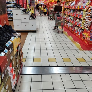 Tienda de coches de 300x300, ladrillo compresivo de baldosas de cerámica antideslizante resistente al desgaste para Taller, suelo, garaje, tienda de reparación de supermercado - Product Image 5