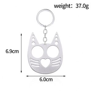 Mochila multifunción portátil de aleación metálica para gatos, kit de defensa personal para exteriores, llavero con accesorios de puño de tigre. - Product Image 4