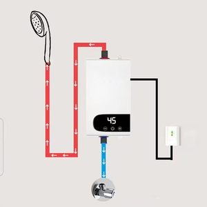 Calentador de Agua Eléctrico Instantáneo de 220v, sin Tanque, para Baño, Ducha, Cocina y Hogar - Product Image 3