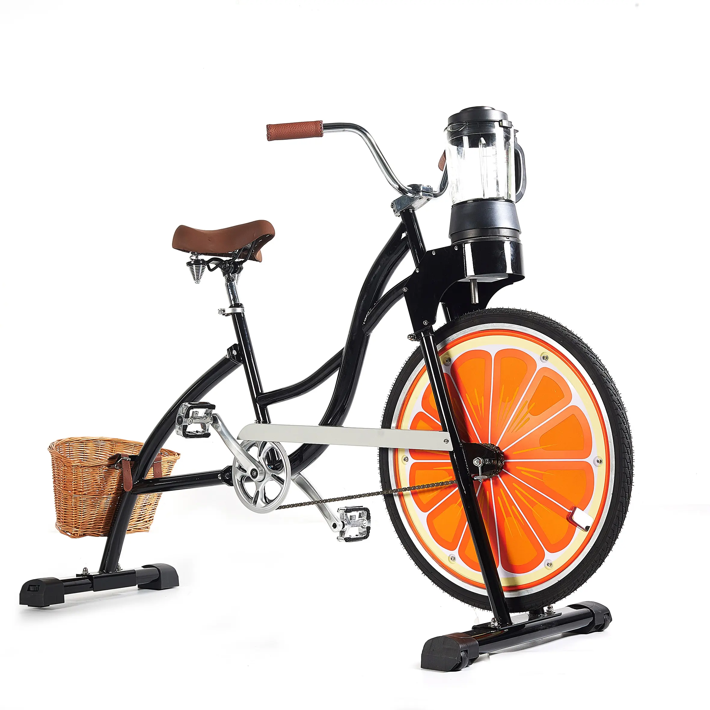 EXI Bicycle Machines Fixed Gear Advertising Black Cold Press Sight see Pulper verdura frutta Pedal Bike
