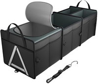 Organisateur de coffre de voiture Rapo Heavy Duty, 4 à 7 compartiments, structure renforcée, boîte de rangement de cargaison en Oxford de qualité supérieure pour SUV, camion, voyage