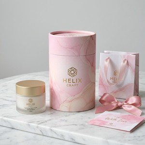 Boîte ronde en carton rigide de qualité médicale au toucher doux pour l'emballage de crème pour peaux sensibles, fabricant sur mesure - Product Image 2