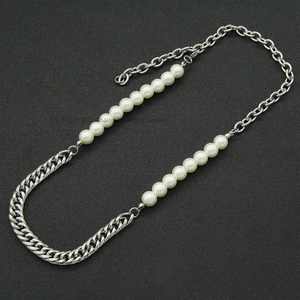 Collarbone Chain, Hip Hop Trendy Wear With Pearl Splicing Necklace Accessories Tanjing Fashion Lijing Necklace - Product Image 2