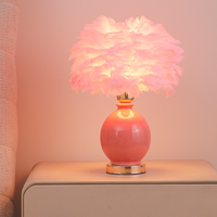 Lámpara de Mesa Swan, Moderna, para Decoración de Dormitorio, Luz de Noche, Adorno de Lujo, Romántica, Cálida, LED, AC
