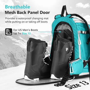 Échantillon gratuit Logo personnalisé Sac à dos de sport Étanche Grande capacité Loisirs de plein air Voyage Ski Sac de sport - Product Image 3