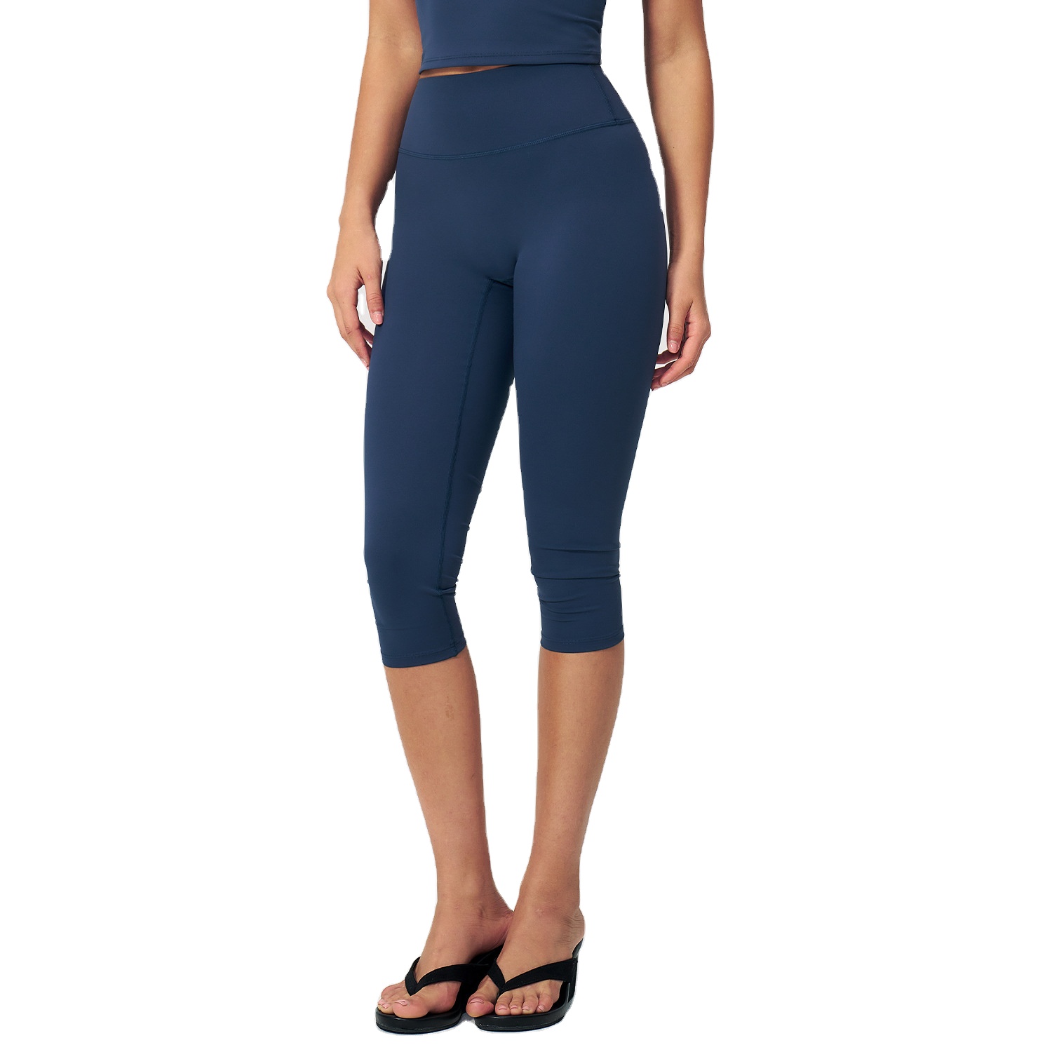 Women's New Nude-Feel Yoga Shorts High-Waisted Form-Fitting Slimming Athletic Shorts