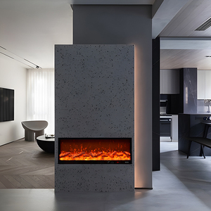 1000 mm màu đen hiện đại Nhà Giấc Mơ ngọn lửa với 6 + 3 màu sắc ngọn lửa treo tường chèn với kính thực loginsert Lò sưởi điện - Product Image 4