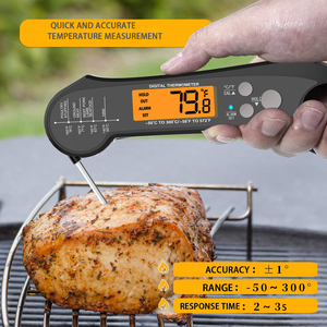 Thermomètre numérique à double sonde pour viande, lecture instantanée, grand écran rétroéclairé, thermomètre de cuisine avec sonde externe - Product Image 5