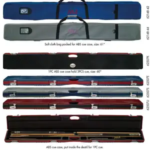 Cueelf Tas Cue Kain Lembut Penjualan Laris dan Casing ABS Snooker Cue