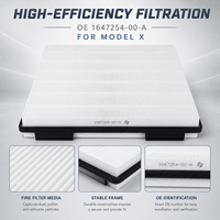 Filtre à air d'habitacle HEPA au charbon actif LinTech pour Tesla Model X S, filtre de climatisation interne de remplacement 1647254-00-A, pièces automobiles en gros