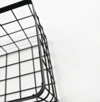 Groothandel Vierkante Vorm Op Maat Gemaakte Mandjes IJzerdraad Metalen Opbergmand voor Thuis Woonkamer Goedkoop Populair