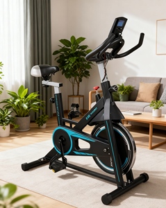 Indoor 4.0Kgs Exercise Bike <strong>Spin</strong> Smart Screen 100kg Max Load <strong>Black</strong> Plasticized Steel Tube Home Gym Upright Silent - Product Image 3