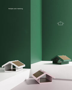 บ้านแมวแบบลูกฟูกสีขาว เขียว ชมพู ขนาดใหญ่ หรูหรา ทันสมัย ขายส่งจากโรงงาน - Product Image 6