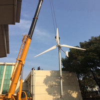 Turbine éolienne horizontale à énergie libre, 8kw, 10kw, 15kw, 20kw, 48V, 96V, adaptée aux réverbères, surveillance du bateau, moulin à vent à 3 pales