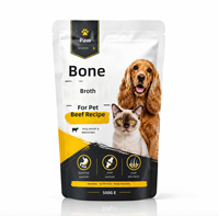 Emballage imprimé pour friandises pour chats et chiens, sachet vertical, fermeture éclair refermable thermoscellée, matériau BOPP