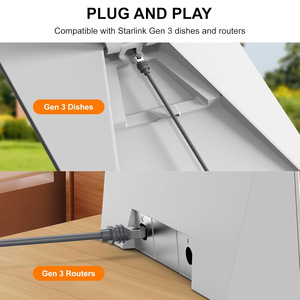 Starlink Gen 3 tiêu chuẩn V3 cáp mở rộng 10ft/3M ngắn ngoài trời không thấm nước <span class=keywords><strong>Ethernet</strong></span> thay thế cáp cáp thông tin liên lạc - Product Image 6