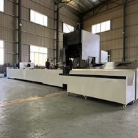 Cortadora de Tubos Láser de Fibra CNC de Carga Automática de 6m para Procesamiento de Perfiles H, Canales U, Hierro Angular y Tuberías Metálicas