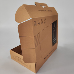 Caja de Envío <span class=keywords><strong>Postal</strong></span> con Marco de Fotos en Relieve Personalizado, Caja de Cartón Corrugado Plegable, Materiales Reciclados Ecológicos - Product Image 2