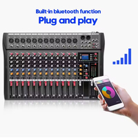 Console de mixage DJ 12 canaux CT12, très vendue, avec connexion pour amplificateur de puissance, cartes son audio et USB pour ordinateur