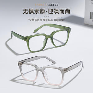 Monture de lunettes rectangulaire noire TR anti-lumière bleue, monture complète unisexe, vente en gros Danyang - Product Image 3