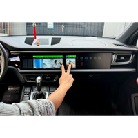 Unit Head Multimedia Navigasi Layar Ganda 12,3 inci untuk Porsche Macan 2014-2015/2016