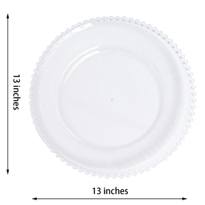 Perles en plastique <span class=keywords><strong>transparent</strong></span> faites à la main en gros <span class=keywords><strong>Assiette</strong></span> de présentation en <span class=keywords><strong>verre</strong></span> pour les fêtes - Product Image 3