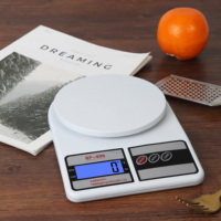 Báscula de Cocina Digital LCD Dr. Heng de 5 kg/1 g, Apagado Automático, Ligera, Funciona con Batería, con Base Antideslizante, 10 kg