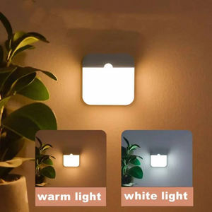 USB Rechargeable PIR Motion <b>Sensor</b> LED Night <b>Light</b> Wireless Magnetic Cabinet Wardrobe Lamp for Kitchen Bedroom - Product Image 3