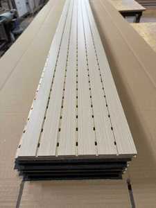 Pannello Acustico in Legno Melaminico di Lusso ad Alto NRC, Pannello Decorativo Fonoassorbente per Riduzione del <span class=keywords><strong>Rumore</strong></span> - Product Image 4