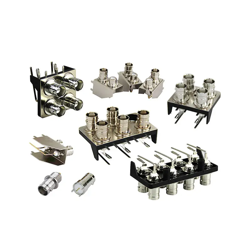 Hoge Kwaliteit Haakse Pcb Male Solder Type Schot Rf Bnc Diecasting Jack Rechte Connector Voor Panel Edge Mount