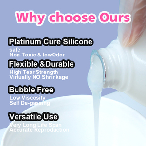 Timesrui 0 ° Squishy gel resistente in gomma siliconica liquida da utilizzare per fare fai da te artigianato gesso arte 1:1 morbido silicone resina squishy - Product Image 4