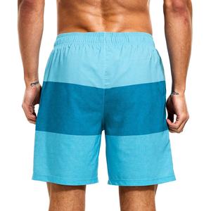 Shorts de bain pour hommes avec logo personnalisé 3D, doublure de compression, 7 pouces, shorts de plage, 2 en 1, séchage rapide, avec poches - Product Image 2