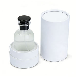 Custom Logo Luxury <b>Round</b> Bottle Paper Boxes Cosmetic Perfume Packaging <b>Box</b> - Product Image 1