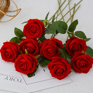 Wholesale Red/White Roses <b>Artificial</b> <b>Flowers</b> Home/Party/Wedding Decoration High Quality Realistic Silk Rose <b>Artificial</b> <b>Flowers</b> - Product Image 6