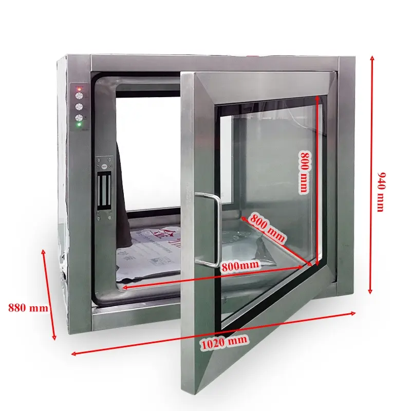 กล่องผ่านคลีนรูมห้องสะอาดสําหรับห้องปฏิบัติการ, กล่องผ่านแบบคงที่, กล่องผ่าน GMP