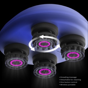 Nouveau masseur de tête flexible de haute qualité, électrique, à griffes détachables et pétrissantes, appareil de massage vibrant pour le cuir chevelu - Product Image 4