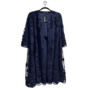 Ensemble deux pièces brodé de sequins 2026 – Nouvelle collection élégante – Abaya de luxe personnalisée à ouverture frontale pour femmes musulmanes – Vente en gros - Product Image 3