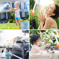 Douche de camping portable, pompe de douche électrique rechargeable pour la randonnée, la plage, le lavage de voiture et de chien