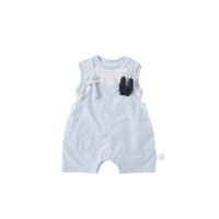 Salopette en coton à motif de dessin animé pour bébés filles, tenue d'été, vêtements une pièce pour nourrissons et tout-petits, combinaison de ramper, tissu adouci