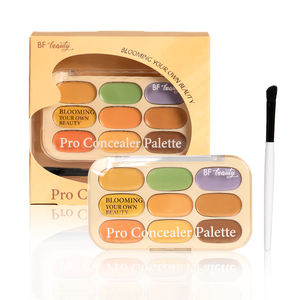 Paleta de <span class=keywords><strong>corrector</strong></span> de contorno de 9 colores de marca privada natural Paleta de <span class=keywords><strong>corrector</strong></span> profesional de seda en crema de maquillaje con el logotipo - Product Image 2
