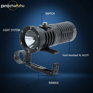 Lampe de plongée portable rechargeable PROZHAOZHU D40M SBT90 6000 Lumens en alliage d'aluminium, étanche IP68, 150M <span class=keywords><strong>sous</strong></span> l'eau, pour la plongée en grotte et en nacelle - Product Image 6