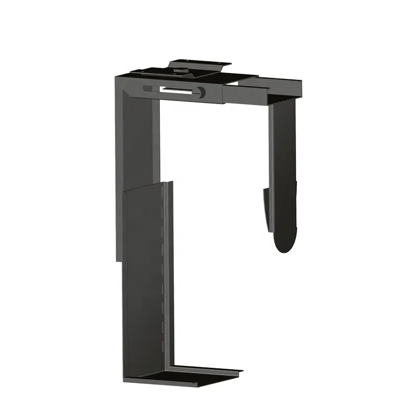 CPU Holder Under Desk Mount, Adjustable Wall PC Mount mit 360 Degree Swivel, Heavy Duty Computer Tower Holder