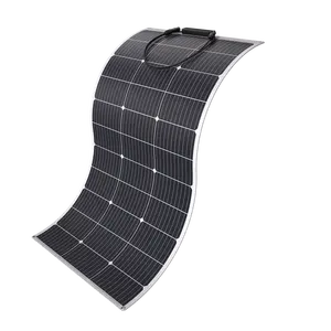Araba RV için 100w 115w 130w yarı esnek güneş panelleri esnek güneş pv paneli