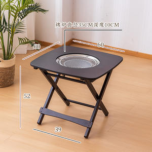 Mesas plegables de bambú al por mayor de fábrica, esenciales para apartamentos pequeños, mesas y sillas plegables portátiles de bambú, ajustables - Product Image 2