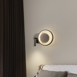 All-Copper Minimalist Design Wall Lamp for Bedroom Living Room Luxury Rechargeable <b>Wire</b>-Free Accent <b>Light</b> Rotating Reading - Product Image 5