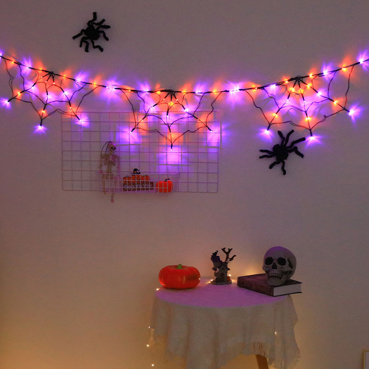 1.8m Orange+Purple Three spider webs