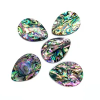 Pendentif en acrylique en forme de coquille d'ormeau naturelle, fabrication de bijoux, boucles d'oreilles, collier, forme de goutte d'eau, breloques, accessoires