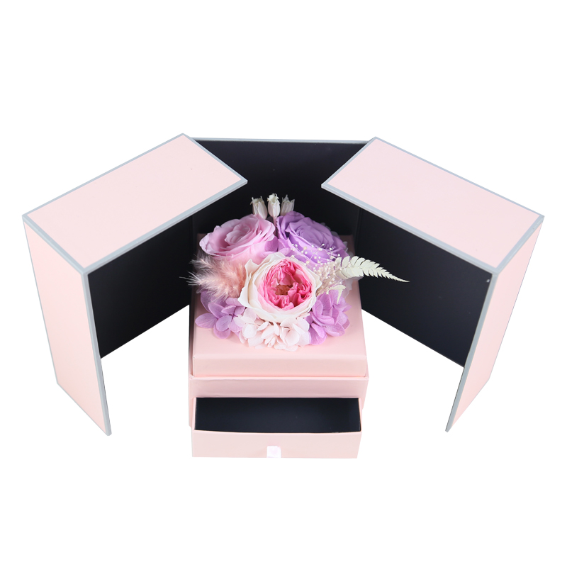 Искусственные цветы для продажи, сохраненные цветы, шкатулка для ювелирных изделий, розы для влюбленных карат, сохраненные долговечные