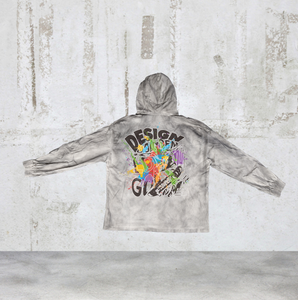 Sudadera con Capucha Extra Grande de Felpa 100% Algodón, Lavada al Ácido, Estilo Vintage, con Apliques Bordados Personalizados, con Cierre para Hombre, Talla XL - Product Image 3